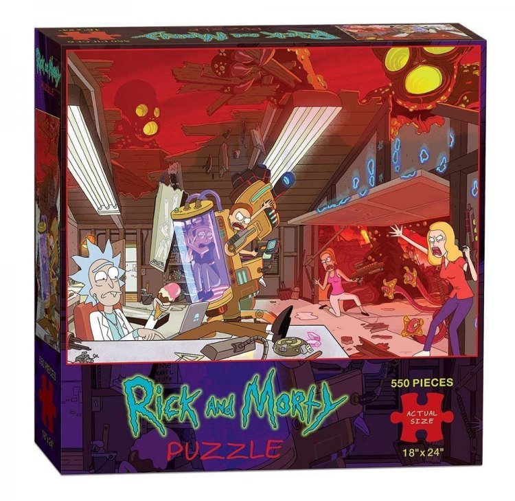 Пазл Рік і Морті Rick and Morty Puzzle (550 Piece)