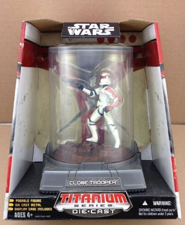 Фігурка Star Wars - TITANIUM DIECAST - Red Clone Trooper